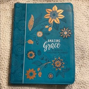 Amazing Grace Leather Covered Planner with zipper